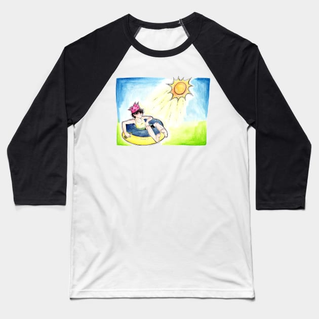 Sunny Christmas Baseball T-Shirt by srw110